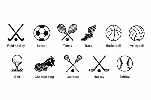 Customized Sports Pouch — Front & Back Personalized - Unfilled