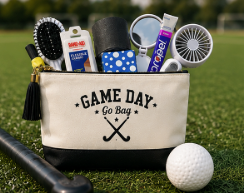 Pre-Filled Essentials Pouch — Front Personalization Only